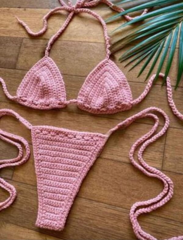 Bikini a crochet en hilo mercerizado